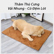 Dog and Cat Mattress 50x80cm Velvet Fabric [RANDOM COLOR], Dog Sleeping Mattress, Dog Kennel Mat