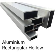 🔥🔥READY STOCK🔥🔥Aluminium Rectangular Hollow / Aluminium Bar - Silver (NA) Aluminium Hollow