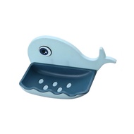 Gratis Ongkir - Rak Sabun Kamar Mandi Tempel / Wadah Sabun Model Ikan Paus / Gantungan Sabun Tempel