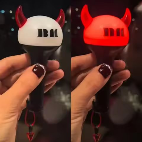 Kpop Idol Babymonster Mini Lightstick Keyring Keychains BAEMON Pendant Fans MONSTIEZ Gift