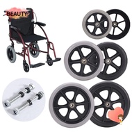BEAUTY Shoppin Cart Wheels, Anti Slip 6/7/8Inch Solid Tire Wheel, Replacement Rubber Wheelchair Caster
