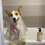 New Woofidoo Pet Waterproof Cape Dog Face Wash Hair Cut Shower Cape Dog