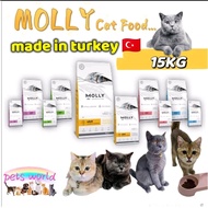 MOLLY CAT FOOD 15KG/MAKANAN KUCING MOLLY