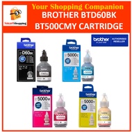 Brother BTD60BK  BT5000C BT5000M BT5000Y Black  Cyan Magenta Yellow  Ink Bottle BTD60 BK BTD 60BK BT