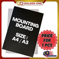 A3/A4 Black Mounting Board / Kadbod Hitam / Cardboard (800GSM/1000GSM) (PRICE FOR 1PCS)