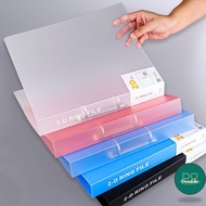 DG File Folder 2 Hole D Type Folder A4 Letter Size Looseleaf Binder Clipboard Document Organizer Sto