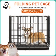 Dog Cage with Poop Tray Cat Cage House Foldable Pet Cage Cat Cage Dog House Rabbit Cage