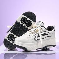 Girl Student Roller Shoes 4 Wheels