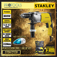 STANLEY STDH7213V 13MM 720W PERCUSSION DRILL VALUE KIT (40PCS) FOC 2 THING!