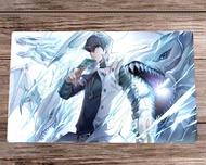 YuGiOh TCG Playmat Kaiba Seto Blue-eyes White Dragon CCG OCG Duel Trading Card Game Mat Anime Mouse Desk Pad &amp; Bag
