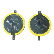 Panasonic CR2450 Battery with Solder Pin 180 Degree Positive Folding Negative CR2450 Battery 3V Butt