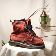 Tsubasa.Y│UK4.5 Dr.Martens 麂皮中筒靴 K05 酒紅 麂皮 老馬汀