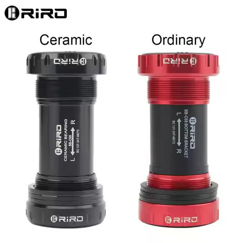 RIRO Sealed Ceramic Bearings Bottom Bracket - BB68/BB92 68/73MM Threaded 1.37/24mm Shaft MTB Road Bi