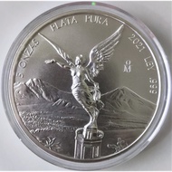 2021 Mexico Libertad 5 oz .999 Silver Coin BU in Air-Tite Capsule