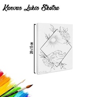 Potongan Harga◥ Kanvas Lukis Sketsa / Canvas Lukis Sketsa - 15 X 20