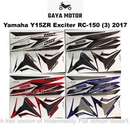 Yamaha Y15ZR Exciter RC-150 (3) 2017 Body Sticker