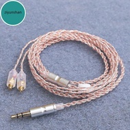 ziyunshan HiFi Earphone Upgrade Cable MMCX 3.5mm 1.2m Silver Plated Core Cable For Sennheiser IE200/