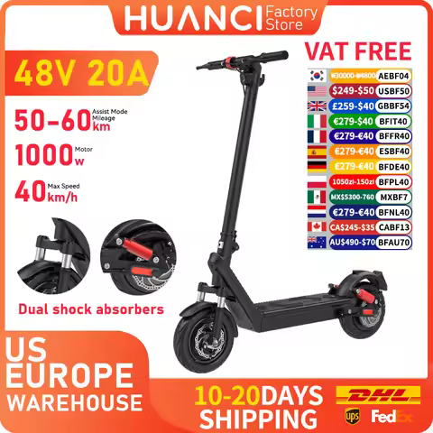 HUANCI X9B 1000W Electric Scooter e scooter 48V20AH foldable Escooter escooters 40km/h scooter elect