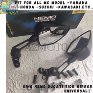 NEMO DUCATI side mirror Universal. NMAX V2 V1 Aerox XMAX ADV CLICK RAIDER SNIPER PCX MIO Mutarru SEC