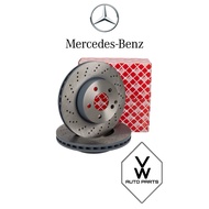 ( 100% FEBI BILSTEIN ) MERCEDES W253 GLC250 W205 C450 AMG C43 W257 CLS W238 FRONT BRAKE DISC ROTOR (