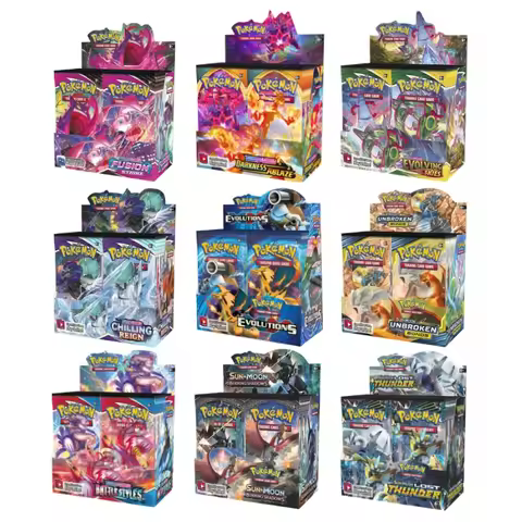 Pokemon Card TCG: 324Pcs Evolutions Scarlet Violet Brilliant Stars Booster Box Pokemon Cards 36 Pack