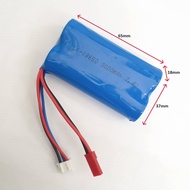 7.4v 18650 - 3000mAh with JST plug Battery Rechargeable RC Toys