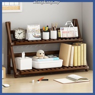 ✨Ready Stock✨ Rak Buku Desktop Rak Kayu Wood Bookshelf Buluh Bamboo Shelf Rak Barang Wooden Rack Flo