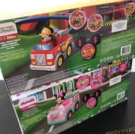 迪家米奇遙控消防車360度旋轉電動米妮遙控車兒童益智玩具車