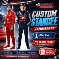 F1 Custom Real Size Racer Standee
