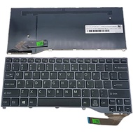 yhfshop Laptop Keyboard for Fujitsu Lifebook P727 P728 U727 U728 CP724805-01 US Layout