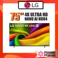 LG 75" 4K UHD AI Smart TV UA84 Ultra HD HDR10 75NU845BPSB with Magic Remote | 86" 86UA8450PSA