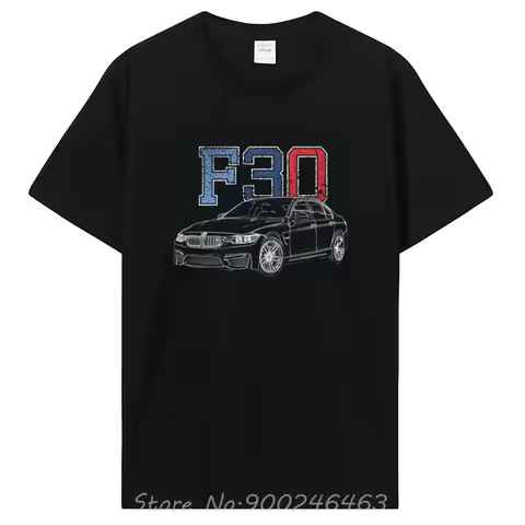 Fashion T-shirt F30 M3 Car Tshirt Graphic Design T Shirt Oversized Unisex O-Neck Tees Fitness Cotton
