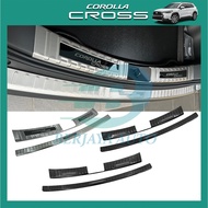 Toyota Corolla Cross (2020 - 2025) Rear Bumper Protector - Out Or In Rear Bumper Guard Trunk Sill Pr
