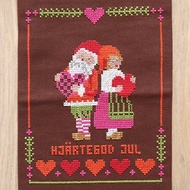 瑞典滿心的聖誕快樂十字繡布