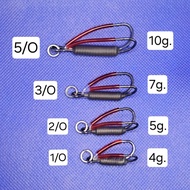 Hook Set Two-Way 1/O-2/O-3/O-5/O Jumping Frog Complete Fishing