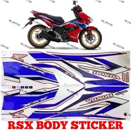 RSX150 BODY COVER STICKER STRIPE COVER SET 2022 2023 RSX150 (1) (3) TRICO RED