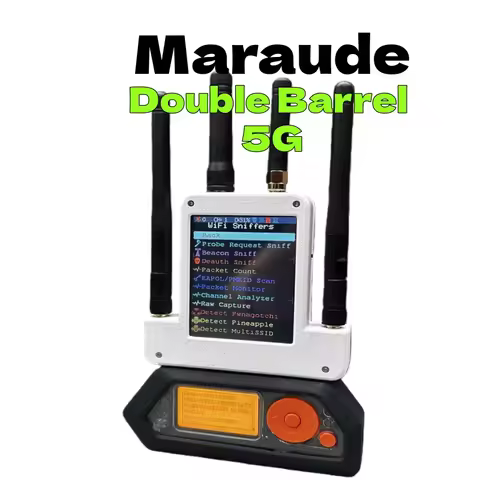 ESP32 Marauder - Double Barrel 5G/Marauder, working with Flipper, 5G deauthenticaltion, subghz, GPS,