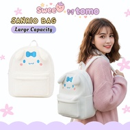Sweetomo Cinnamoroll Bag Cinnamoroll School Bag Beg Sekolah Cinnamoroll Bagpack Beg Cinnamoroll Bulu