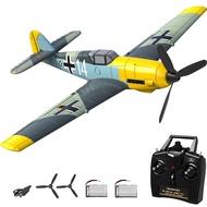 HTLNUZD RC Airplanes BF109 Remote Control Glider Fighter, 2.4Ghz 4CH 761-11 One Key Aerobatic with X