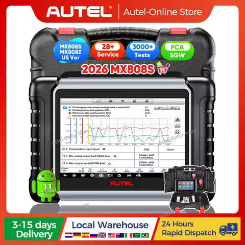 Autel Scanner MaxiCheck MX808S OBD2 Automotive Diagnostic Tools, US Version of MaxiCOM MK808S/ MK808