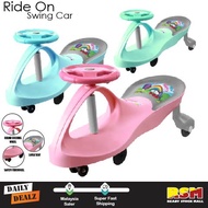 Kids Swing Car Plasma Ride On Push Car With Music For Kids 1-3 Years Old/Kereta Tolak Budak