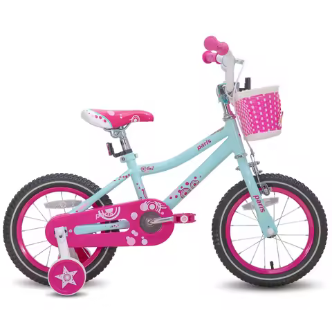 JOYSTAR Kids Bike for 3-9 Years Old kids, 14 16 18 Inch Kids Bike with Training Wheels, Basket,Water