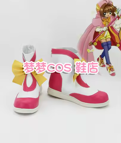 Cardcaptor Sakura Kinomoto Sakura Cosplay Shoes Women Men TV Version Sakura Cos Game Anime Cosplay B
