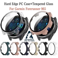 LAYAR BUMPER HARD CASE GARMIN FORERUNNER 965 HARD COVER + TEMPERED GLASS CASING TPU SILICONE SILICON