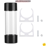 MELODYGOODS1B9 Water Cooling Reservoir, 150mm Length G1/4 Thread Water Cooling Tank, Durable Transpa