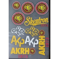 HEAT PRESS STICKER LOGO IRON-ON FABRIC DECORATION (AKP ALPHA KAPPA RHO LOGO)