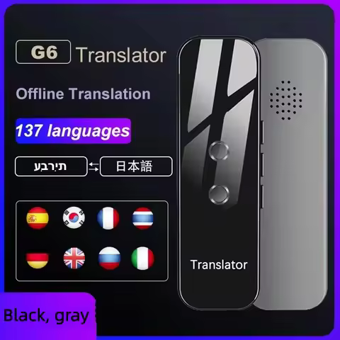 G6/G5 137Languages Translator Bluetooth Smart Instant Voice Text APP Photograph Translaty Language L