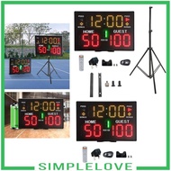 [Simple] SiaBiced Portable Tabletop Digital Scoreboard Electronic Scoreboard for Basketball Sports