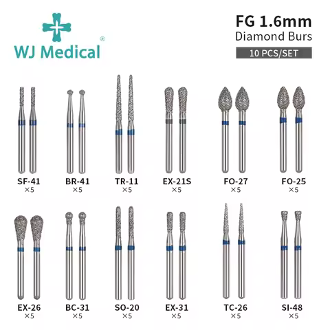 Dental Burs Carbide Dentistry Drill Teeth Polishing for High Speed Handpieces Dental Supply Standard