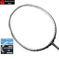 Apacs Commander 20 White Black【Install with String】Yonex BG66 Ultimax (Original) Badminton Racket (1pcs)